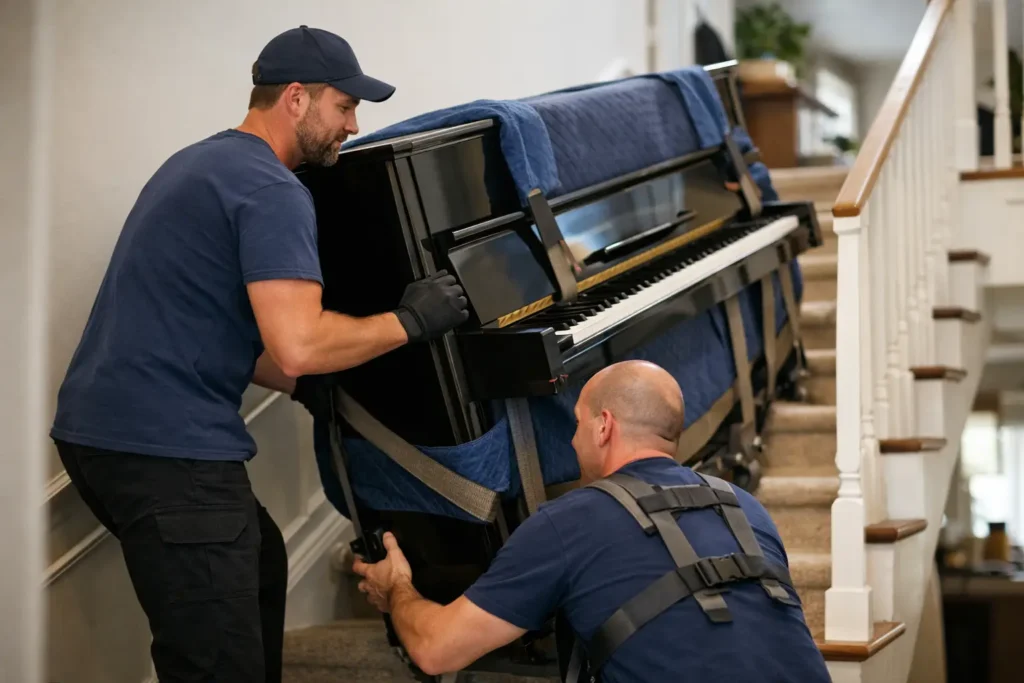 Can Removalists Move Pianos Upstairs Safely?