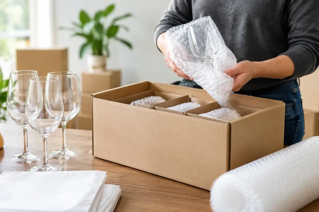 How to Pack Fragile Glassware for Moving
